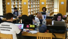 Students Studying at the Bissel Library, American College of Thessaloniki. From a Flickr Creative Commons Search.